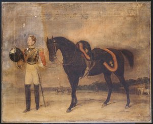 Un ufficiale non identificato, 2° Reggimento delle Guardie della Vita, c.1832 da English School