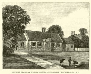 Antica Scuola di Grammatica, Boston, Lincolnshire, fondata nel 1567 da English School