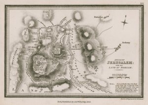 Antica Gerusalemme; con la Terra di Moriah da English School