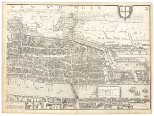Londra Antica. Foglio Est da English School