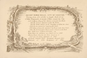 Antiche mura romane di Chester da English School