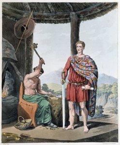 Antico fabbro e produttore di ferro - in "Celti e Goti, costumi degli abitanti delle Isole Britanniche del primo VI secolo e delle nazioni gotiche della costa occidentale del Baltico", di S.R. Meyrick e Ch. Smith da English School
