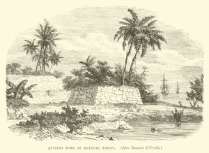 Antica tomba a Matavai, Tahiti, dopo Dumont D