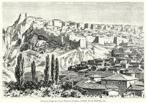 Ancyra (Angora), da Explor. Archeol. De la Galatie, etc. (incisione) da English School
