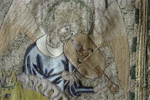 Angelo che suona la viola (dettaglio)