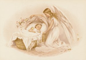 Angelo che veglia su un bambino