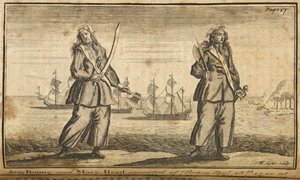 Ann Bonny e Mary Read pirati da English School