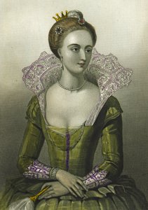 Anna di Danimarca, Regina Consorte di Giacomo I di Gran Bretagna, 1856 da English School