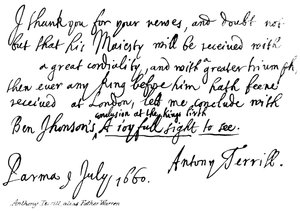 Anthony Terrill, alias Padre Warren da English School