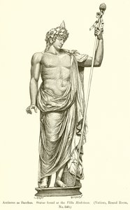 Antinoo come Bacco. Statua trovata alla Villa Adriana (Vaticano, Sala Rotonda, n. 540) da English School