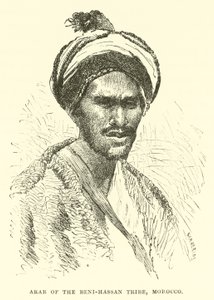 Arabo della tribù Beni-Hassan, Marocco da English School
