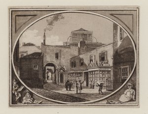Archibald Roberton, venditore di stampe, di Savill Row Passage, adiacente alla sala d