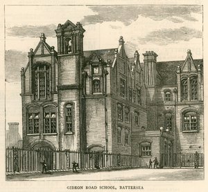 Architettura della London School Board: Gideon Road School, Battersea, Londra da English School