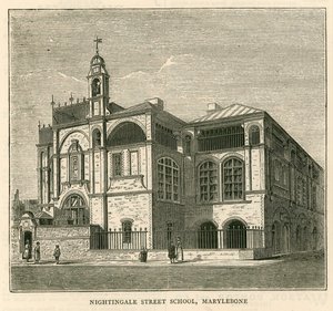 Architettura del London School Board: Nightingale Street School, Marylebone, Londra da English School