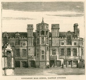 Architettura del London School Board: Winstanley Road School, Clapham Junction, Londra da English School