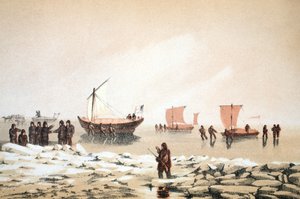 Viaggio artico, illustrazione da Voyage to Baffins Bay and Barrow Straits...