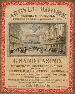 Argyll Rooms, Windmill Street, Haymarket, Londra da English School