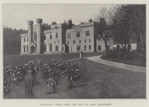 Castello di Armadale, Skye, la residenza di Lord Macdonald (litografia)