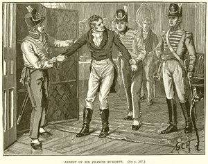 Arresto di Sir Francis Burdett da English School