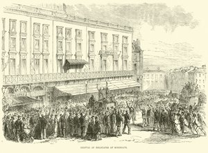 Arrivo dei delegati a Bordeaux, dicembre 1870