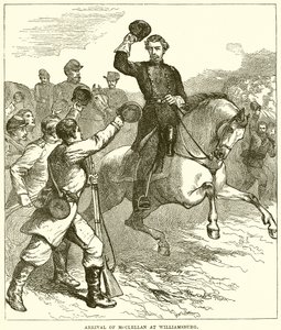 Arrivo di McClellan a Williamsburg da English School
