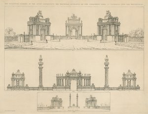 Impressioni artistiche per monumenti da English School