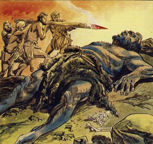 Mentre il Ciclope dormiva, Ulisse e i suoi uomini lo accecarono da English School