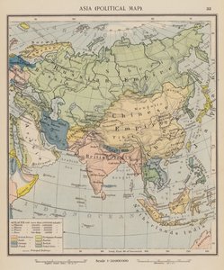Asia, Mappa Politica da English School