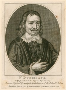 Assassinio del dottor Isaac Dorislaus, maggio 1649 (incisione) da English School