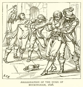 Assassinio del Duca di Buckingham, 1628 da English School