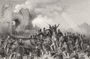 Assalto di Delhi e cattura della Porta del Kashmir il 14 settembre 1857, da 