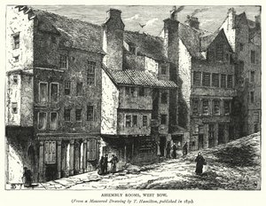 Sale delle Assemblee, West Bow (incisione) da English School