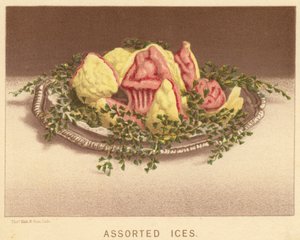 Gelati assortiti (litografia a colori)