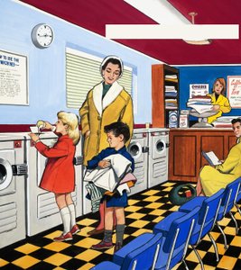 Alla lavanderia automatica