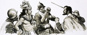 Atahualpa, il dio-re Inca, venne a incontrare gli invasori spagnoli in modo amichevole