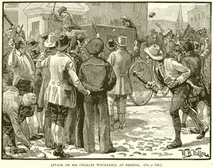 Attacco a Sir Charles Wetherell a Bristol