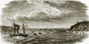 Attacco a un piroscafo da guerra britannico da parte dei nativi delle Andamane