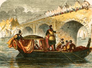 Tentativo di affondare la chiatta di Eleonora, regina di Enrico III, al ponte di Londra