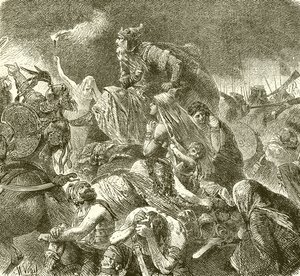 Attila alla battaglia dei Campi Catalaunici da English School