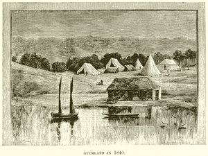 Auckland nel 1840 da English School