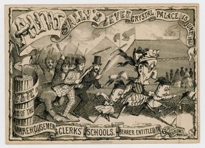 Aunt Sallys Levee, Crystal Palace, 15 giugno 1861 da English School
