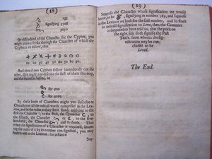 Pagine da The ground-work, or foundation laid, (or so intended) for the framing of a new perfect language: and an universal or commonwriting di Francis Lodowyck, pubblicato a Londra, 1652