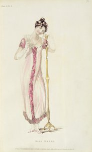 Abito da ballo, tavola di moda da Ackermann
