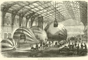 Fabbrica di palloni, ottobre 1870 da English School