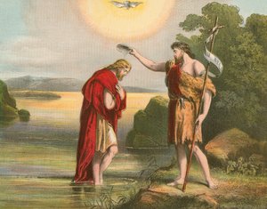 Battesimo di Gesù da Giovanni Battista da English School