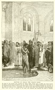 Battesimo di Rollo il capo pirata
