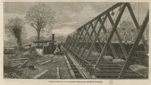 Montacarichi per carriole sulla fogna ad alto livello meridionale a Peckham