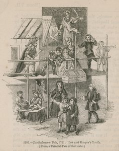 Fiera di Bartholomew, 1721; Stand di Lee e Harper da English School