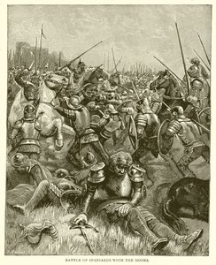 Battaglia tra spagnoli e mori
