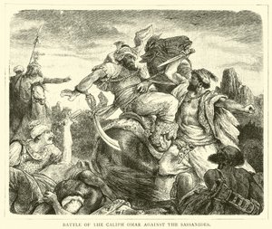 Battaglia del califfo Omar contro i Sassanidi da English School
